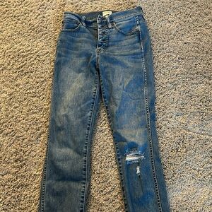 straight leg, j crew jeans, 4 buttons